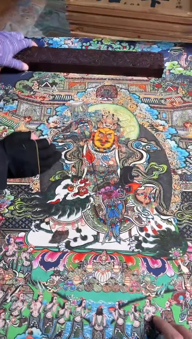 卷轴画曦曦的唐卡tk160