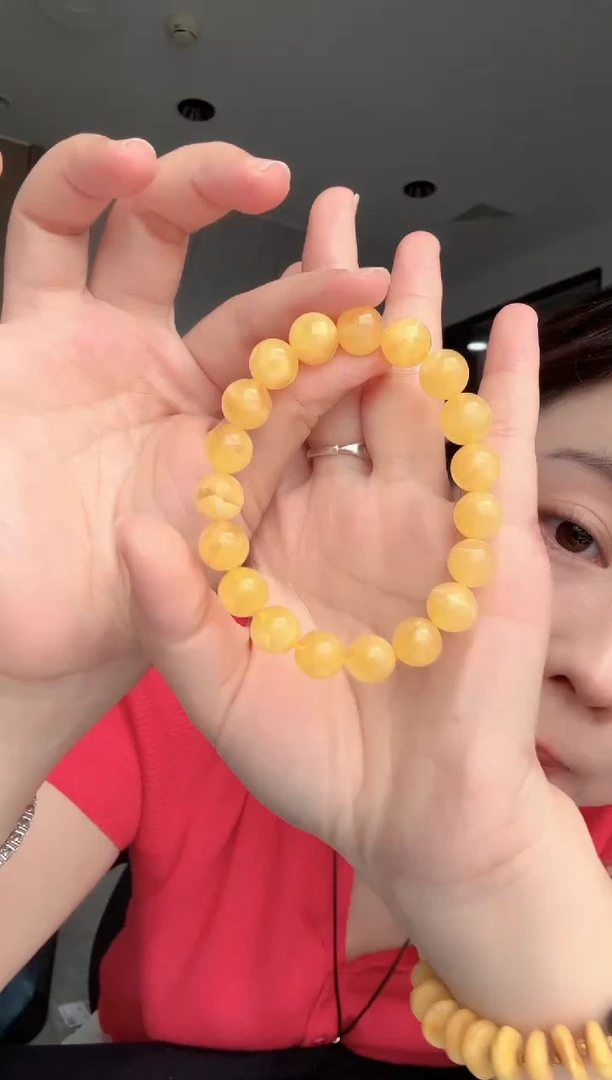 未镶嵌蜜蜡手串蜜蜡单圈手串 多样性发1
