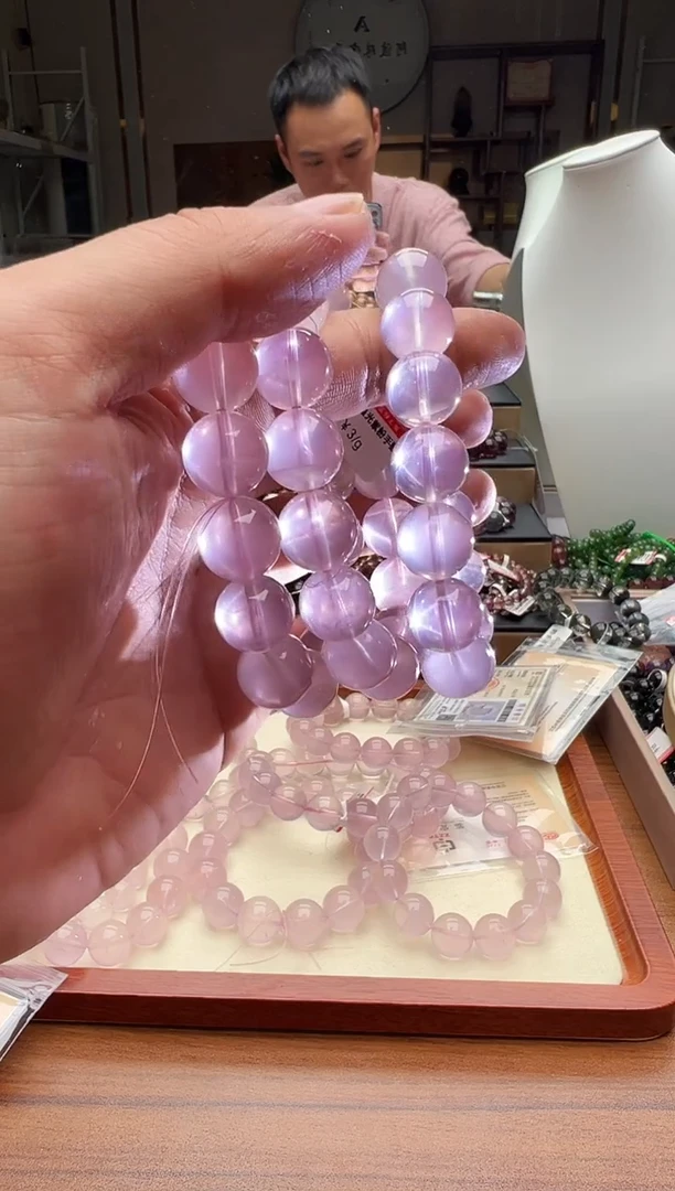 未镶嵌手链水晶紫马粉 卡14 多样性发一