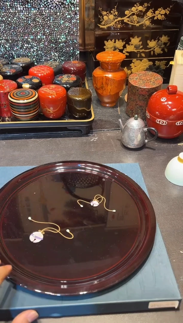 嵌螺钿 茶盘 大漆漆器大漆漆器大漆漆器