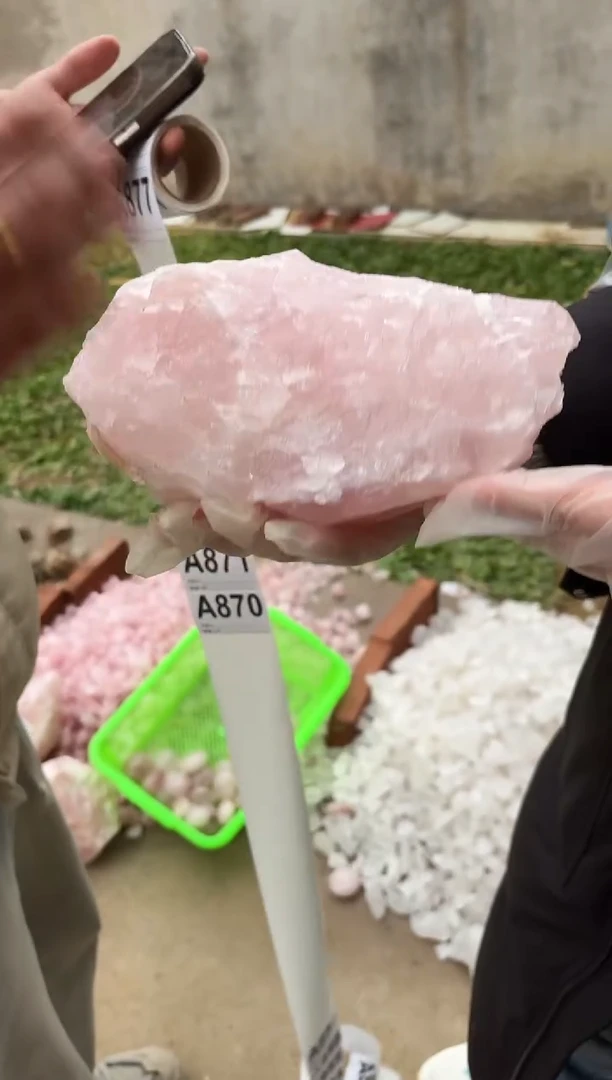 【闪购商品】水晶摆件未镶嵌粉水晶 871