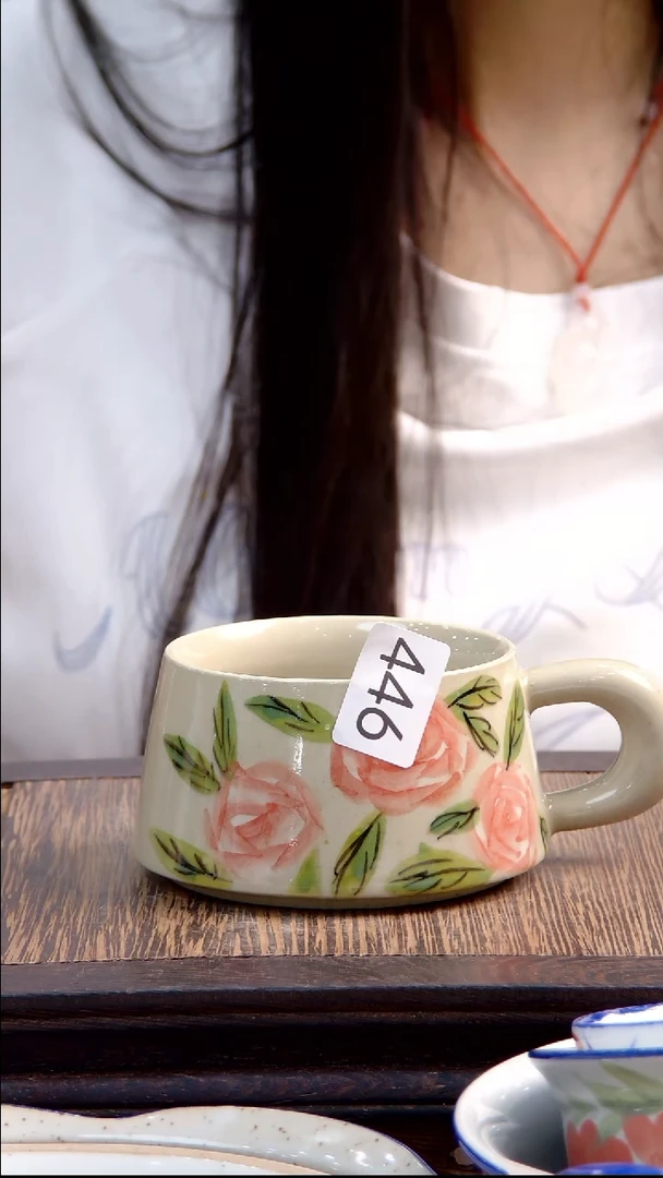 杯子景德镇陶瓷手绘446