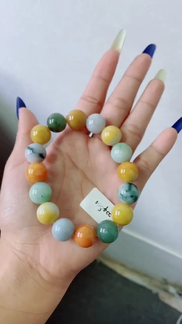 未镶嵌定制翡翠珠串