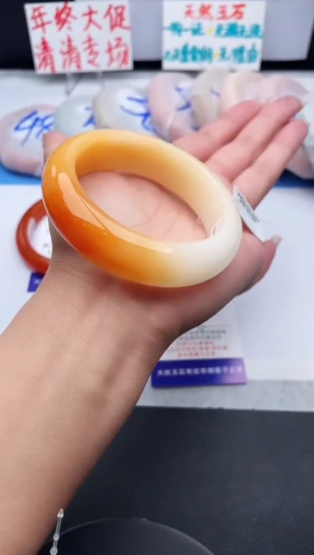 未镶嵌手镯石英质玉j14-HHB56+