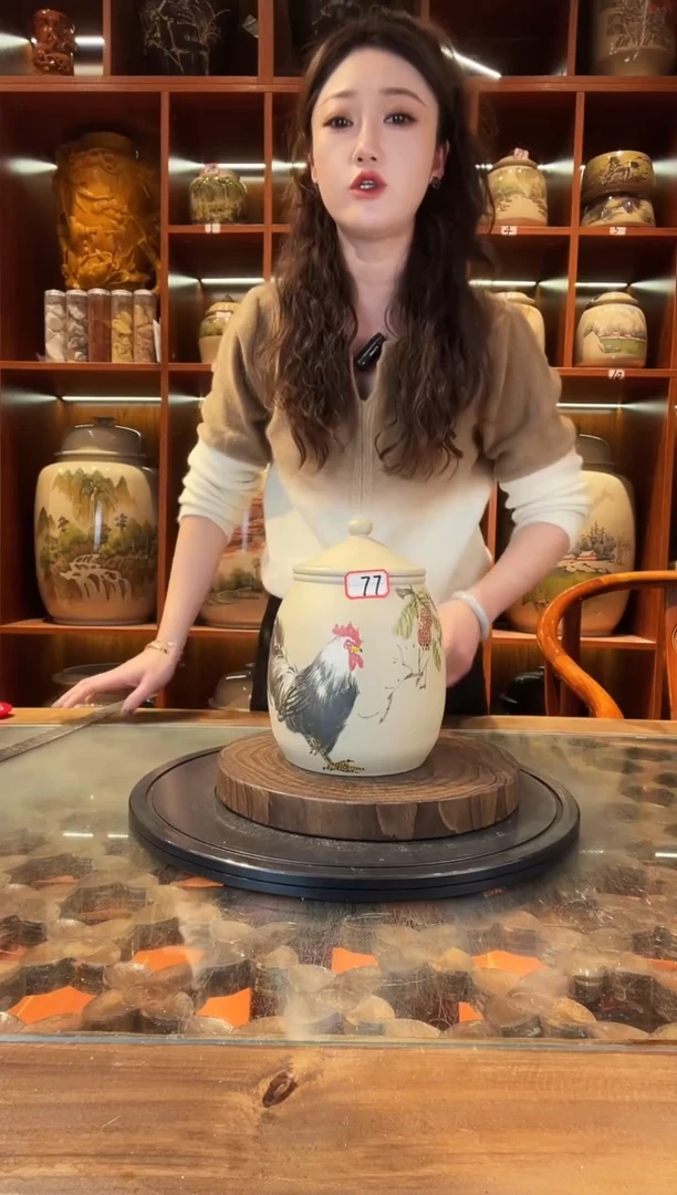 罐云南建水紫陶白泥小茶罐@77