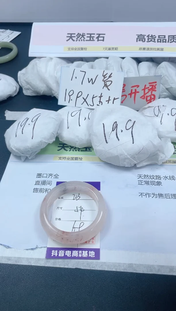 【闪购商品】石英质玉手镯未镶嵌203/54