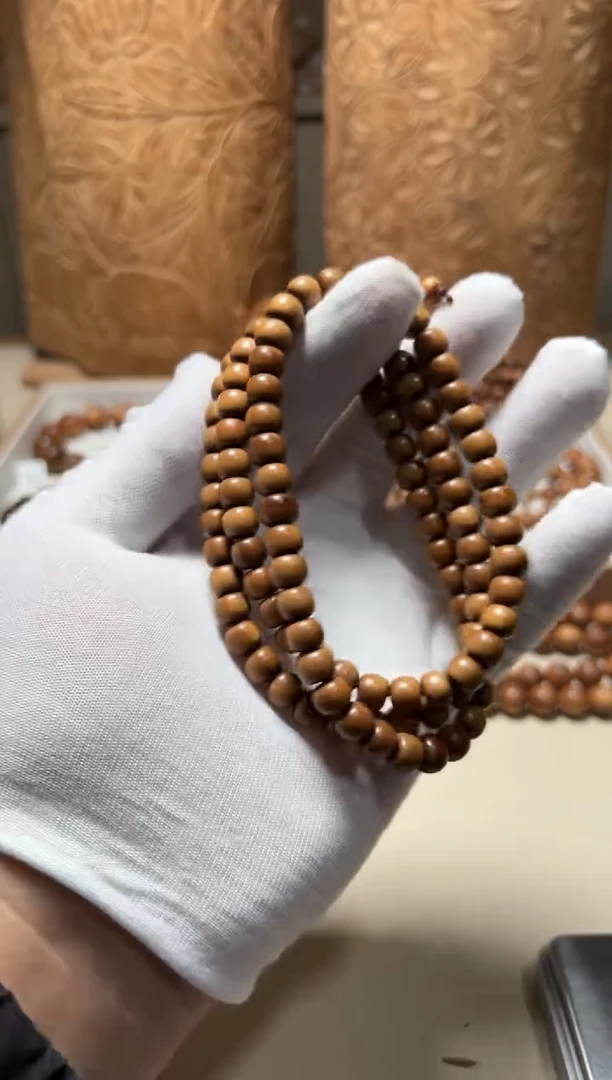 【闪购商品】檀香木手串/手链老山檀香7/8/108顺纹黑肉瑕疵福利