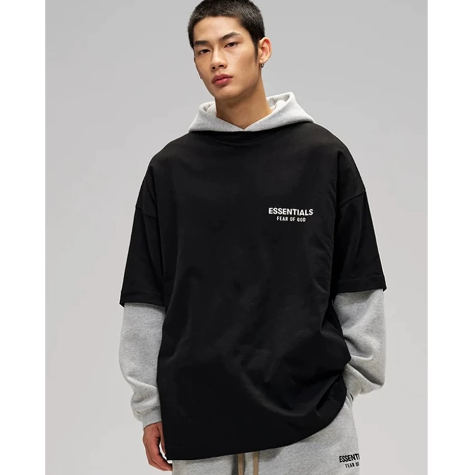 24假日系列硅胶logo短袖T恤休闲百搭宽松半袖男女款