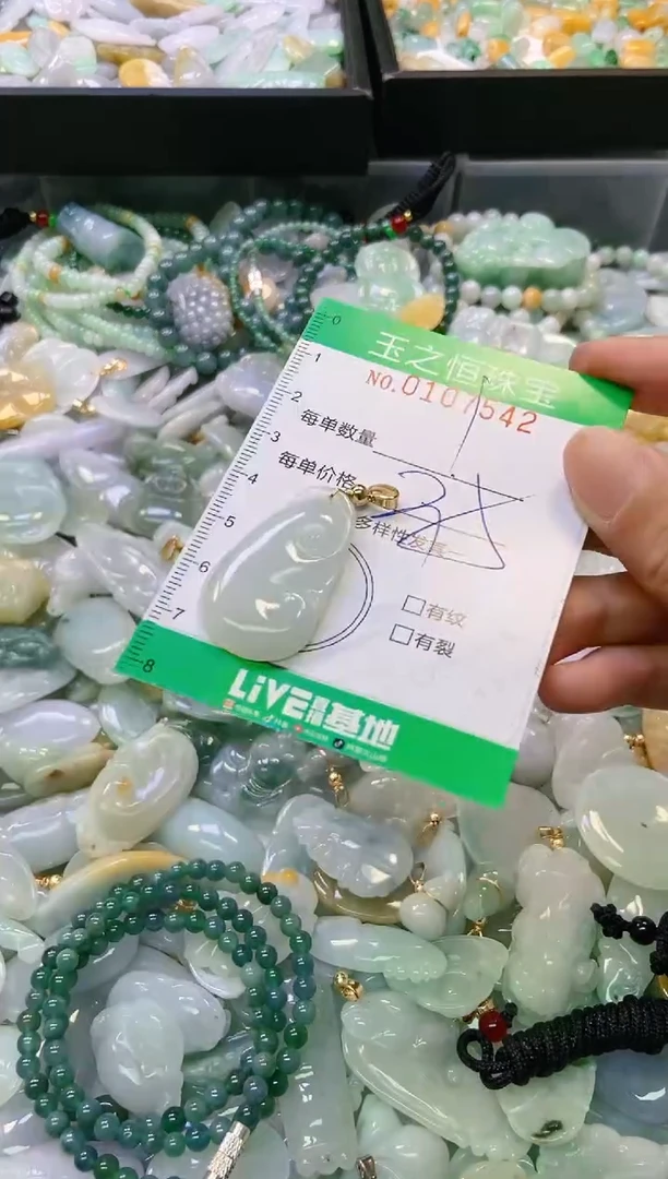 翡翠未镶嵌颈饰闪购0107542