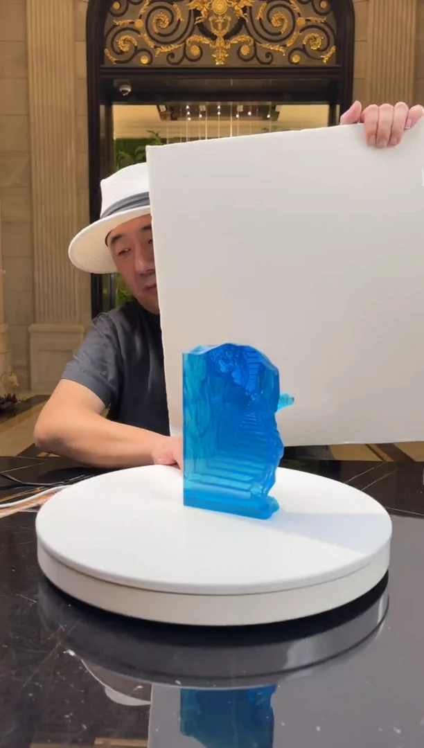 【闪购商品】茶宠AJ06616宝石蓝高升路艺术摆件
