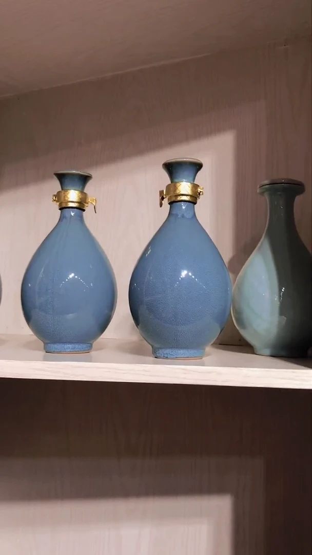 【闪购商品】陶瓷玉壶春1斤装陶瓷酒瓶+卡扣