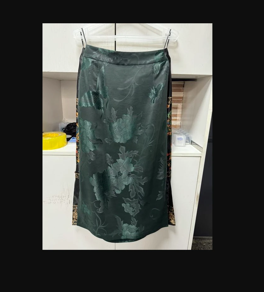 青娘子香云纱国风复古气质百搭包臀半身裙--61169