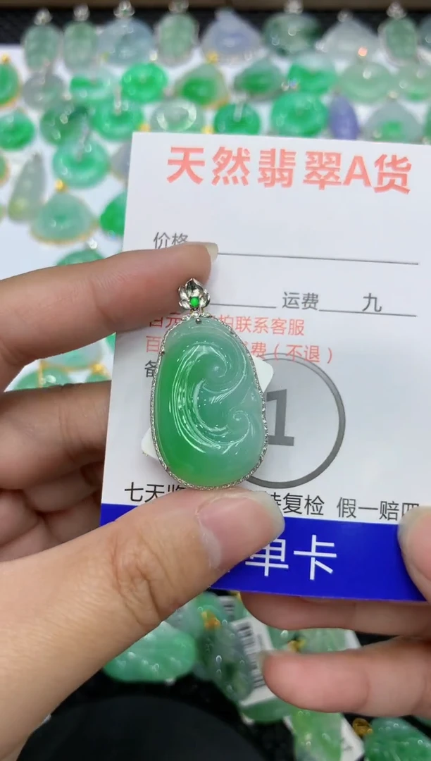 【闪购商品】翡翠颈饰18K金镶嵌 111111111111