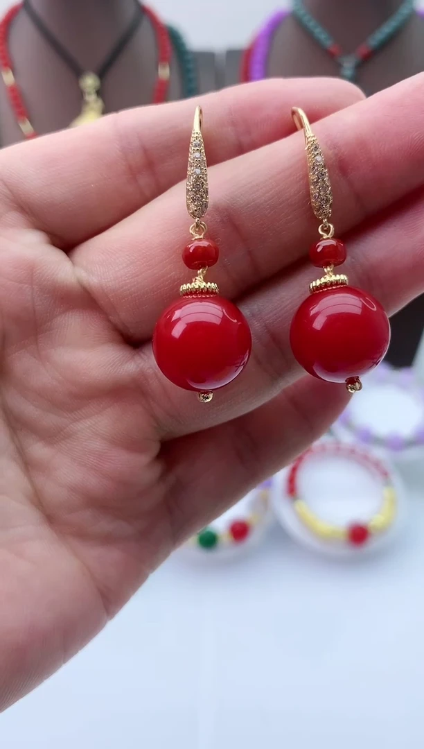 【闪购商品】翡翠耳饰14K金镶嵌R107耳坠