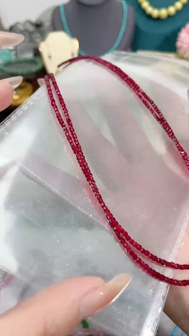 【闪购商品】红宝石颈饰银S925镶嵌99