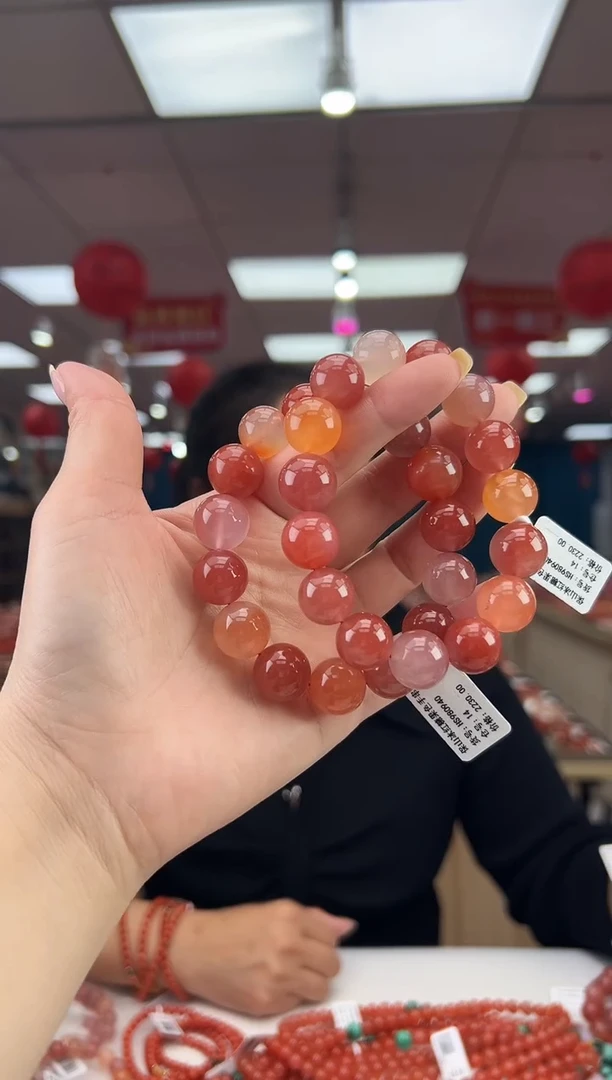 【闪购商品】南红玛瑙珠串未镶嵌多样性发其一/14/HS980940