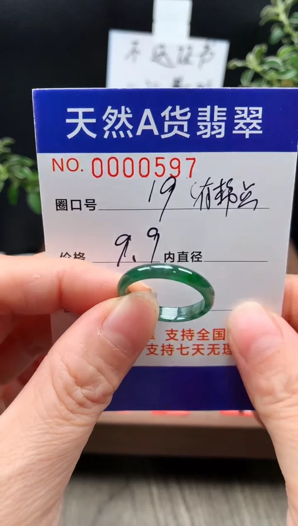 未镶嵌戒指翡翠19#