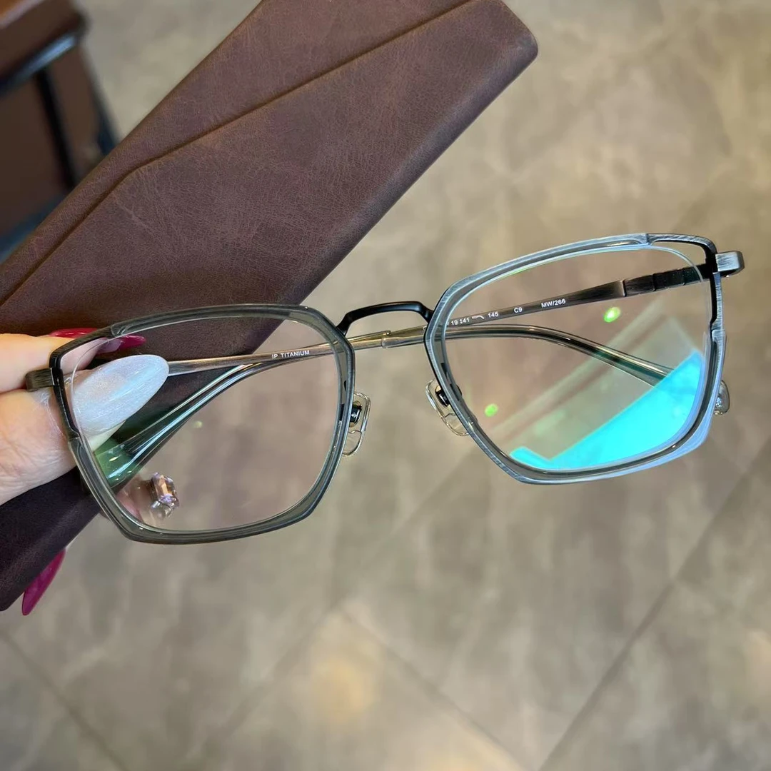 【266】复古全框 钛镜架 高度数可选 弹性好不夹脸