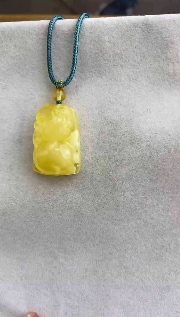 未镶嵌琥珀裸石10702234-吊坠