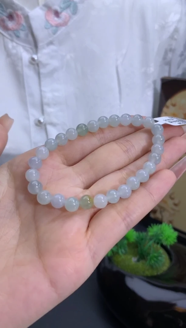 未镶嵌手链翡翠卡6.3mm（有纹