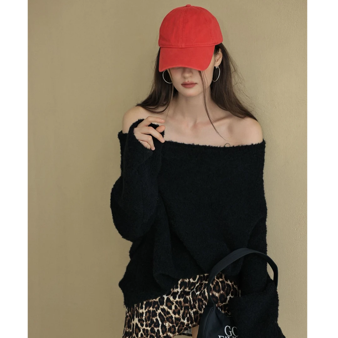 2025早秋新款时尚套装气质显瘦洋气百搭性感辣妹一字肩上衣半裙