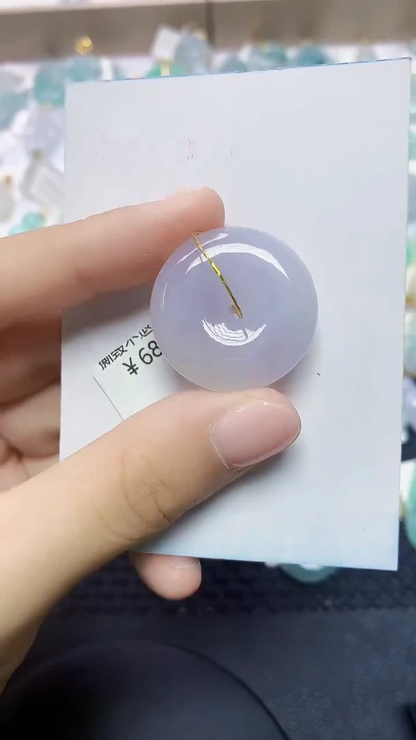 翡翠18K金镶嵌颈饰453453453453