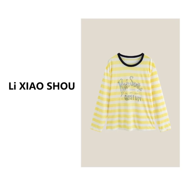 【李小瘦大码女装】新款休闲高级百搭韩版宽松T恤女735D