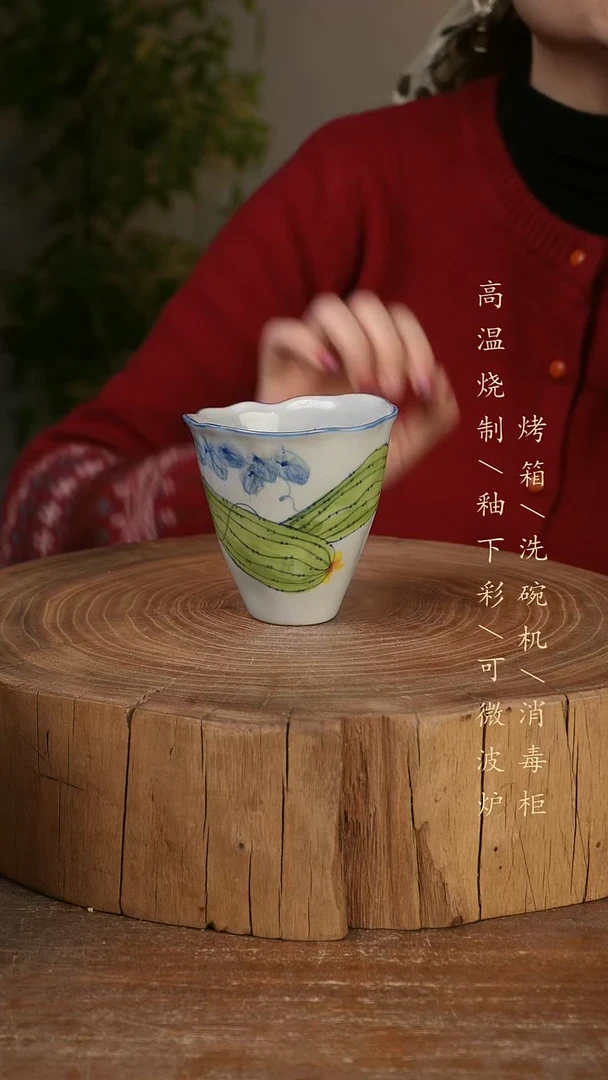 碗瓷景德镇手工手绘高温瓷釉下彩