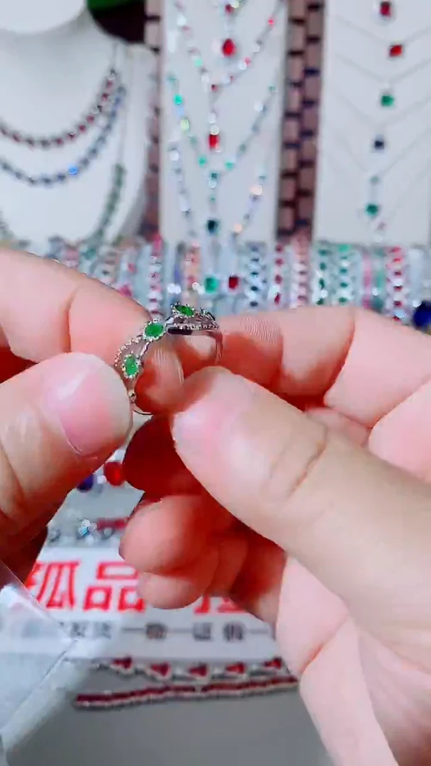 未镶嵌透辉石戒指透辉石排戒