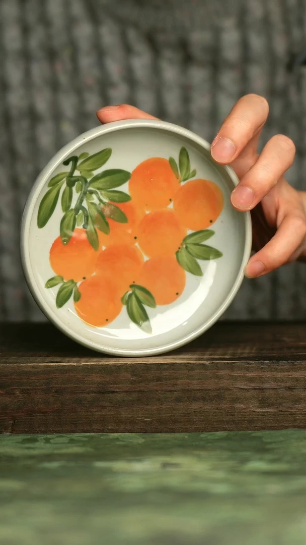 陶瓷青诗集手工手绘瓷器