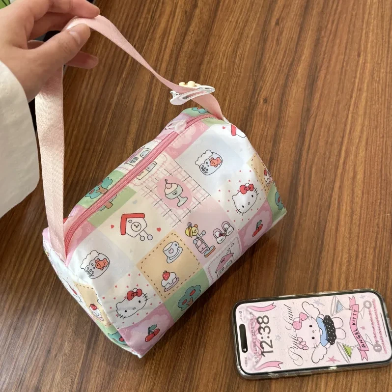 2025新款卡通猫咪便捷化妆洗漱包外出旅行收纳包大容量立体手提包