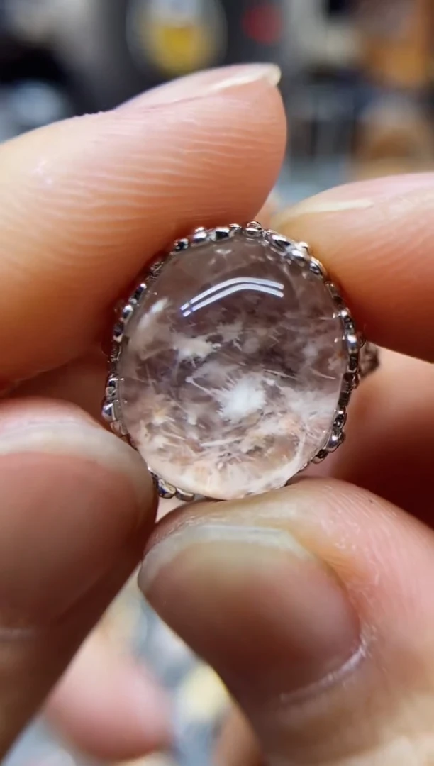 【闪购商品】水晶戒指银S925镶嵌水晶