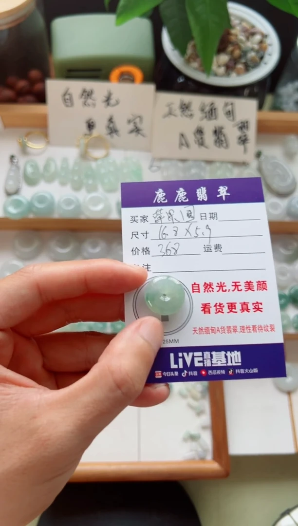 翡翠未镶嵌吊坠(不含链)苹*园平安扣