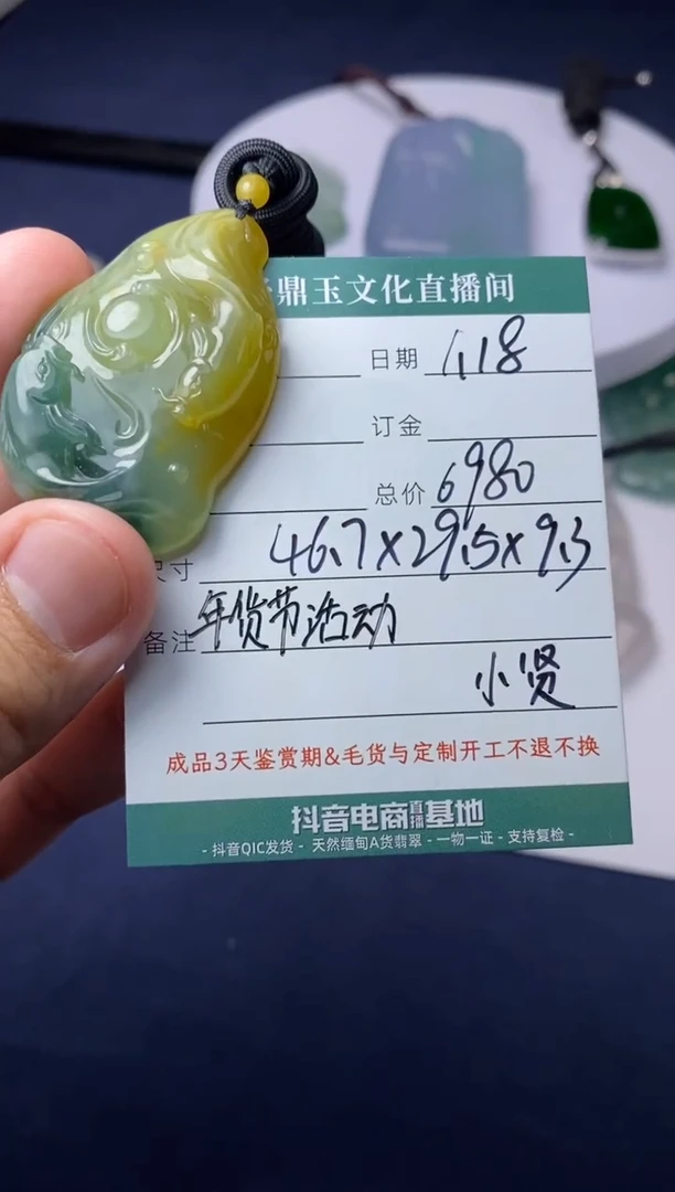 【闪购商品】翡翠颈饰未镶嵌如鱼得水
