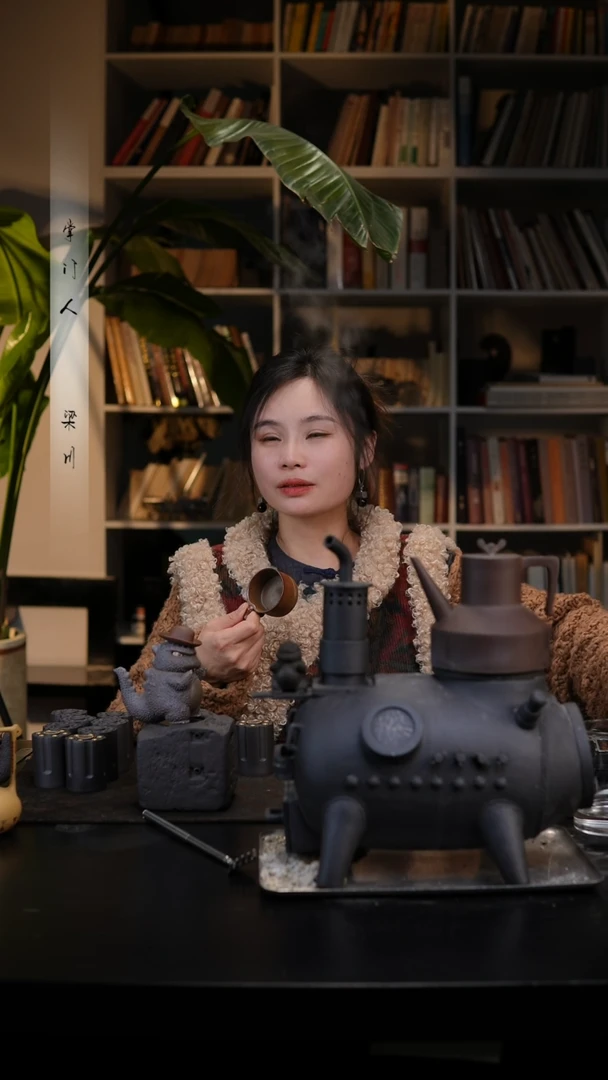 【闪购商品】三川堂紫砂瑕疵竹节杯