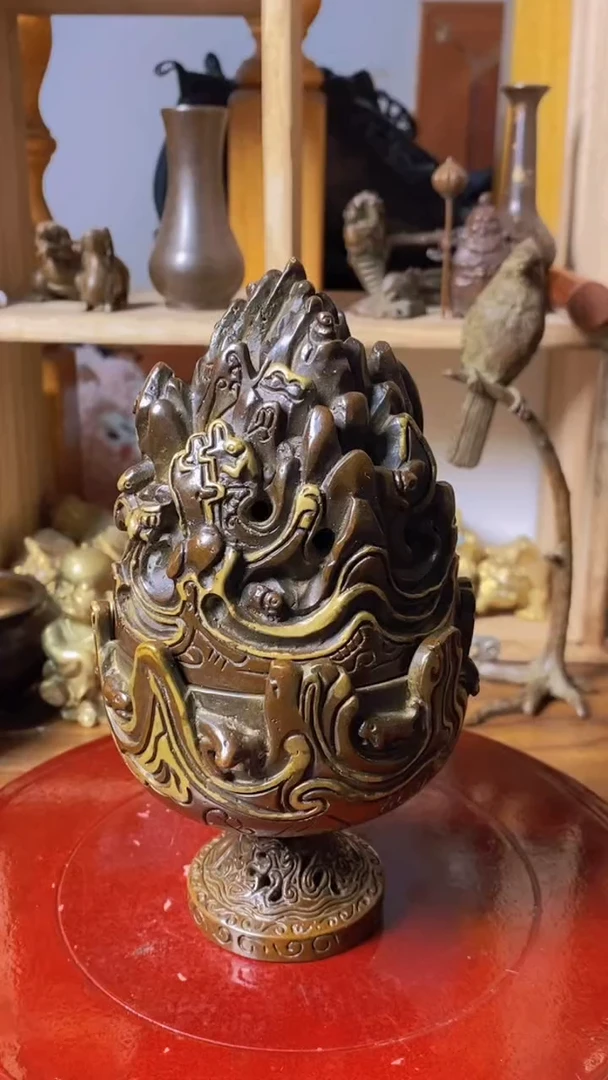 【闪购商品】苏工 普工精品铜 摆件熏香炉/摆件