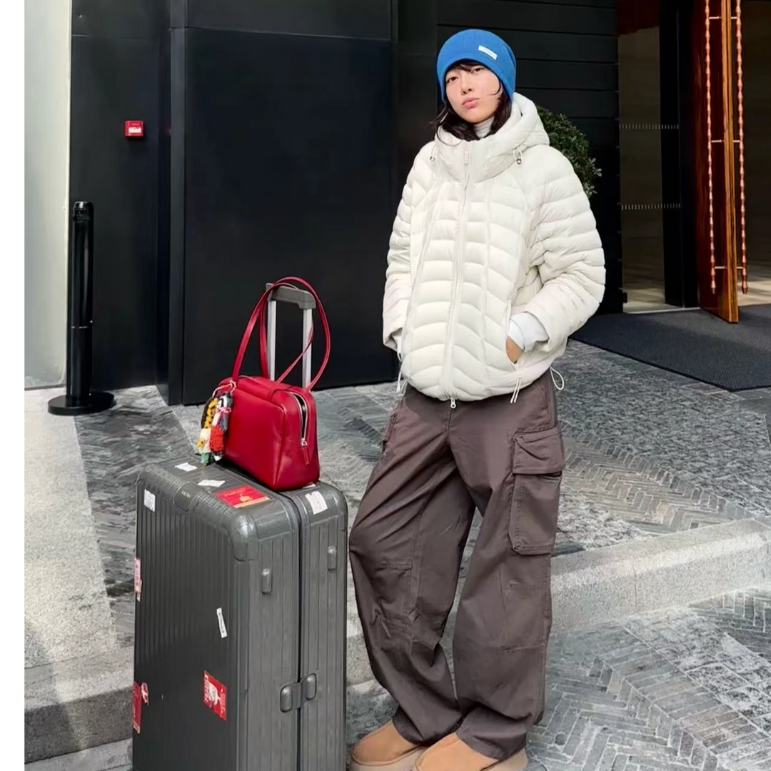 LRAM · 高腰垂感工装裤女显瘦休闲长裤宽松