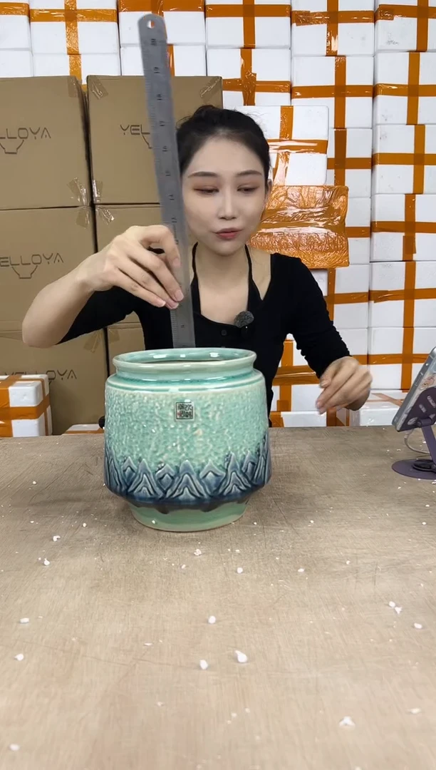 缩脚裂纹浅绿大号16x18