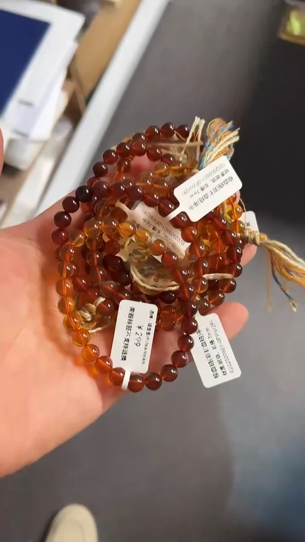 琥珀未镶嵌珠宝奇石/无优化/多样性发一件/无证书7mm