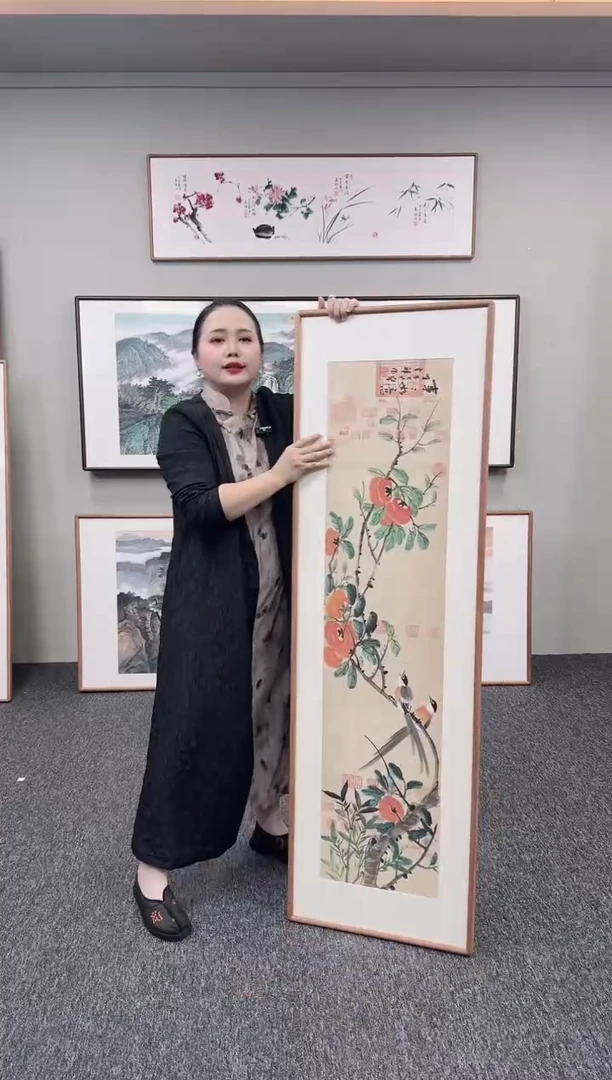 国画事事如意155*45手绘作品