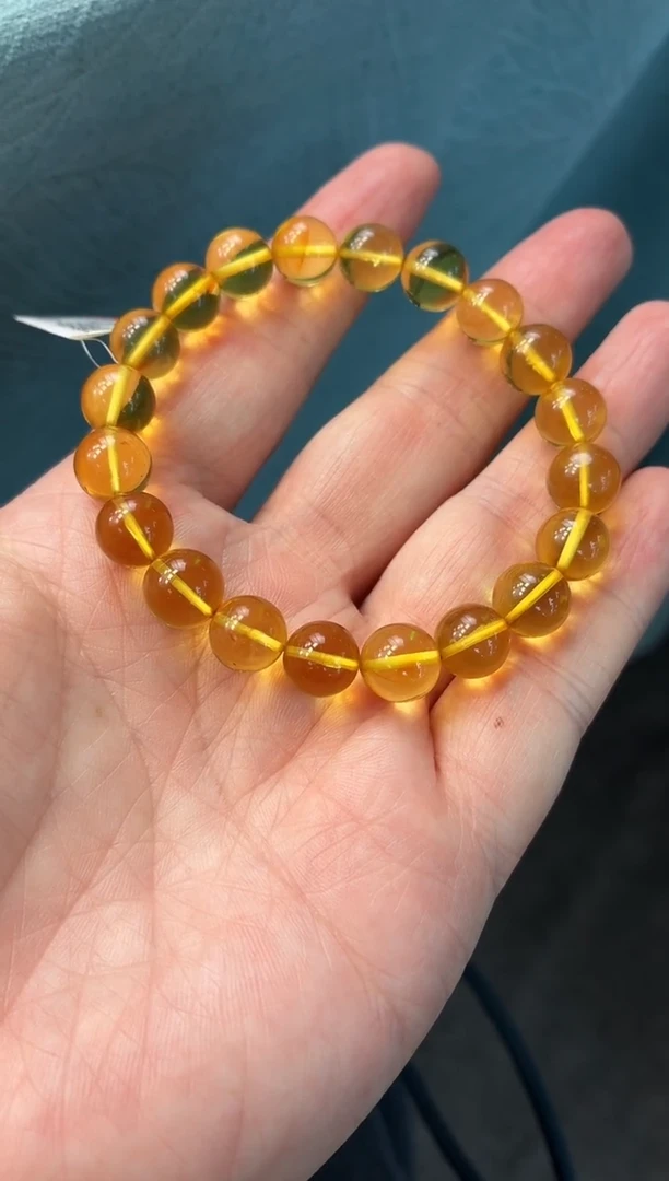 手串琥珀未镶嵌小*合手串