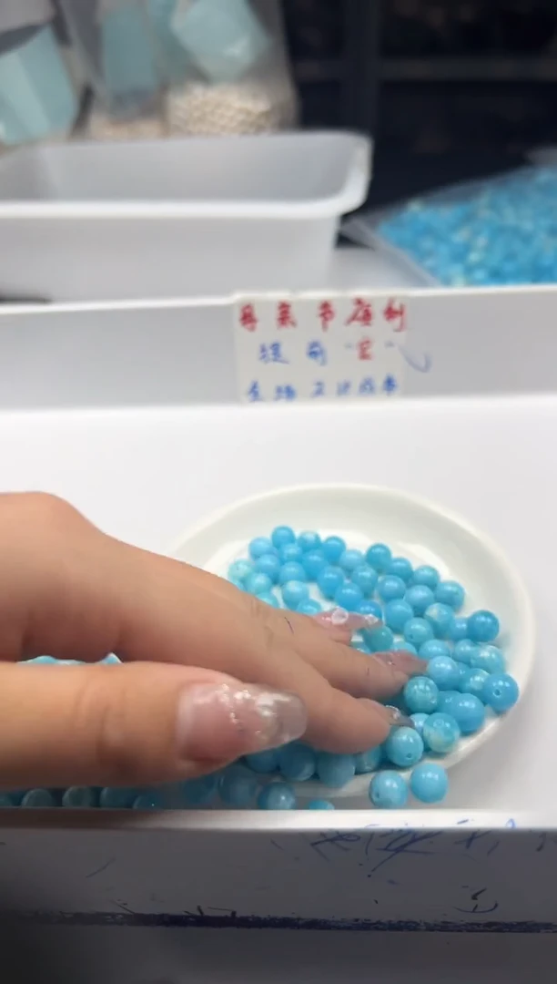 玛瑙/玉髓颈饰未镶嵌w2496海纹*石8mm*40颗