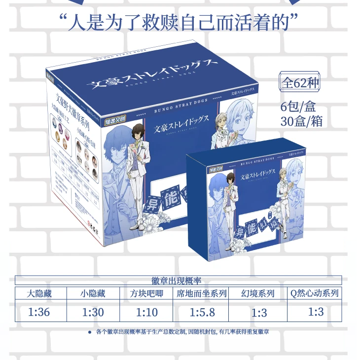 【文豪大转盘】煊逸文创文豪野犬异能幻境系列二创吧唧徽章（代拆）