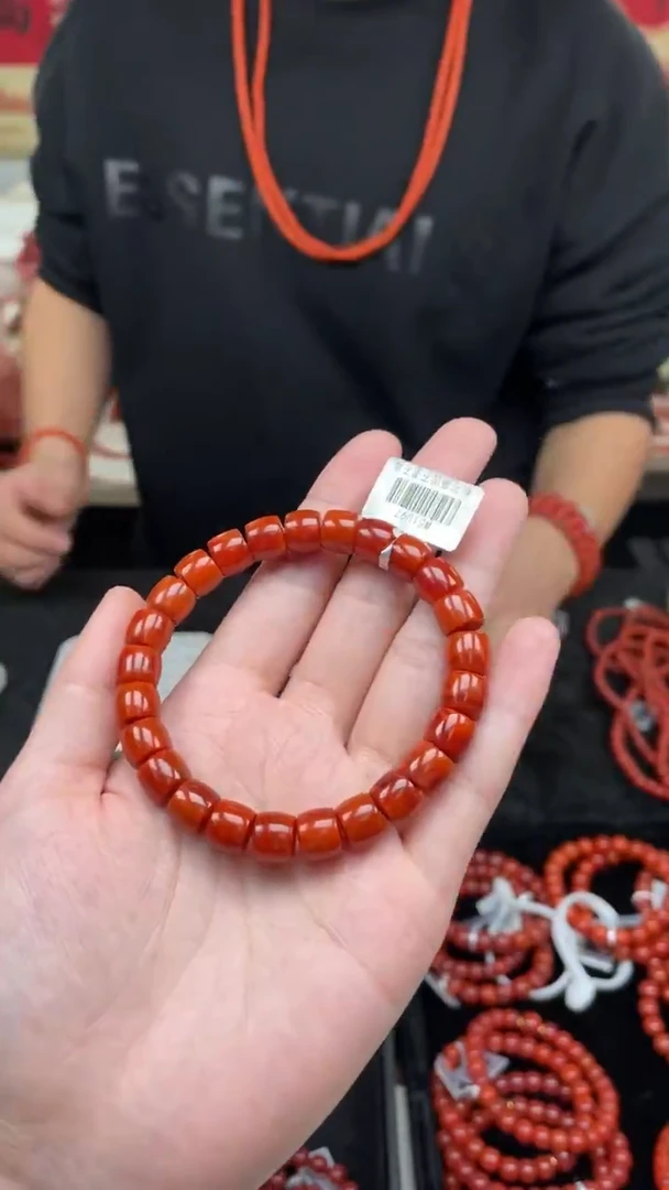 未镶嵌手串南红玛瑙瓦西收藏级满肉直切9mm多样性发一