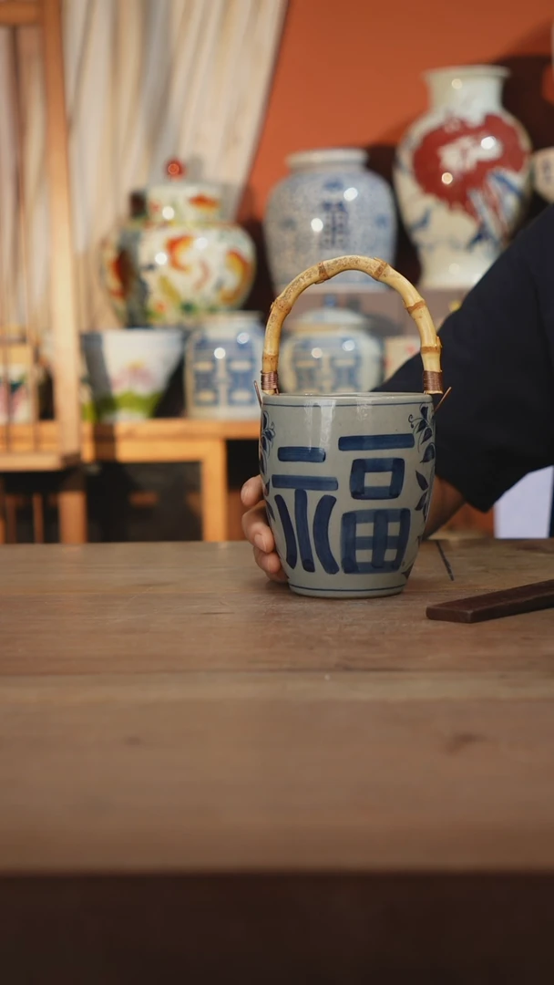 现代景德镇设计师釉下手绘陶瓷餐具