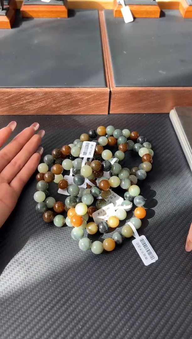 未镶嵌手串和田玉若羌微色差卡12多样性发货拍一发一QJ