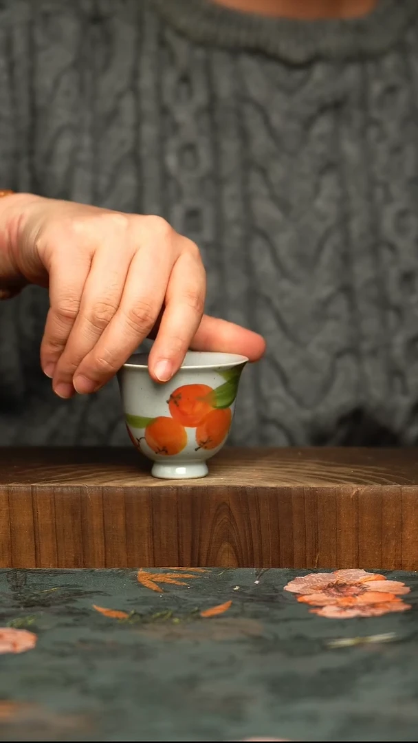 杯釉下彩手工手绘同款陶器