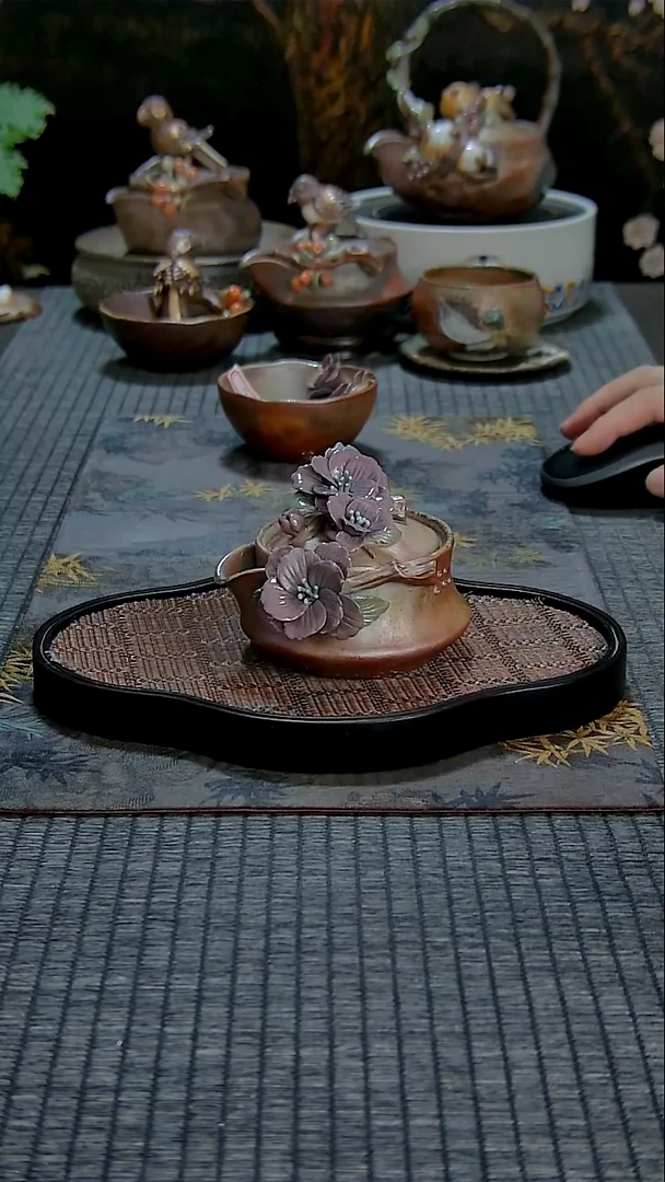 黄老师柴烧紫罗兰宝瓶