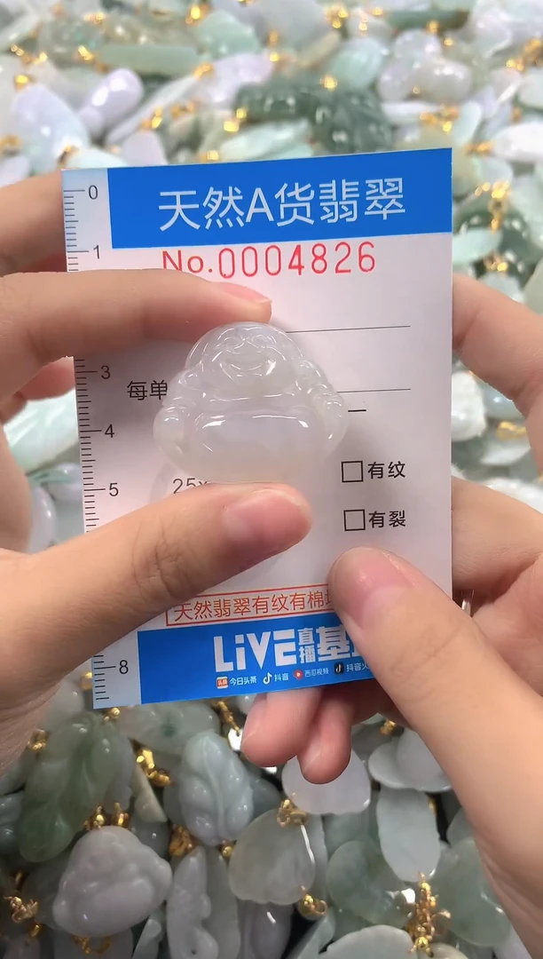 颈饰未镶嵌翡翠净货挂件-4826