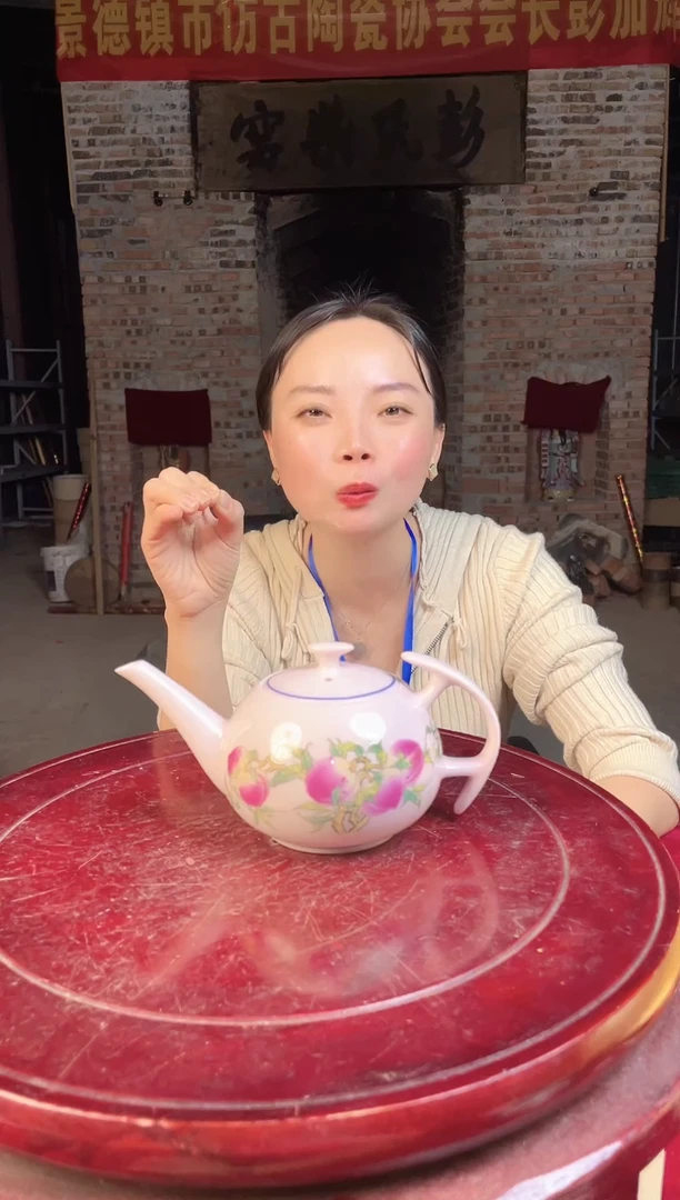 摆件陶景德镇陶瓷壶